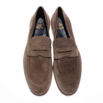 Di Bianco NWB Miseno Cashmere Suede Penny Loafers Size 45  display picture 1