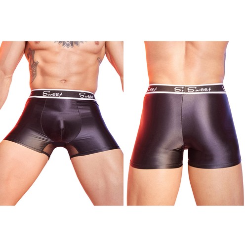 Pantalones Cortos Para Hombres Travesti Ropa Interior Cintura Elástica Calzoncillos Brillantes Trajes de Baño Fiesta - Imagen 7 de 54