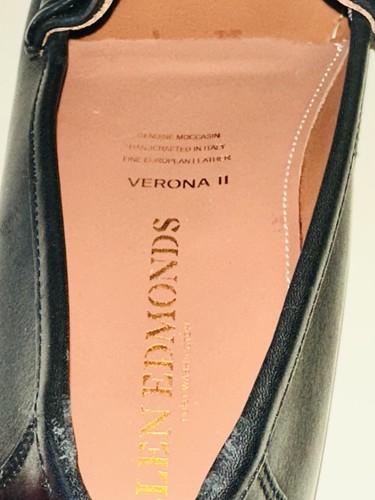 NEU Allen Edmonds "VERONA II" Leder Herren Elegant Halbschuhe 43,5/US 10,5 D Schwarz - Bild 8 von 15