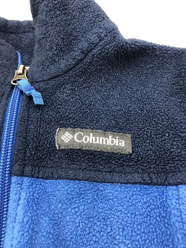Columbia Fleece Jacket Youth XS Full Zip Outdoor Coat Warm Pockets Lightweight - Picture 2 of 11