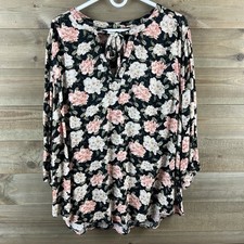 Torrid Womens Shirt Textured Woven Peasant Floral Cottagecore Romantic Boho 2X