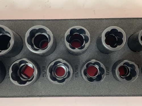 NEW Snap-on 3/4-19 to 3/8mm Drive 14pc 6-pt Shallow Impact Socket Set TSFSY24IA - Bild 4 von 9