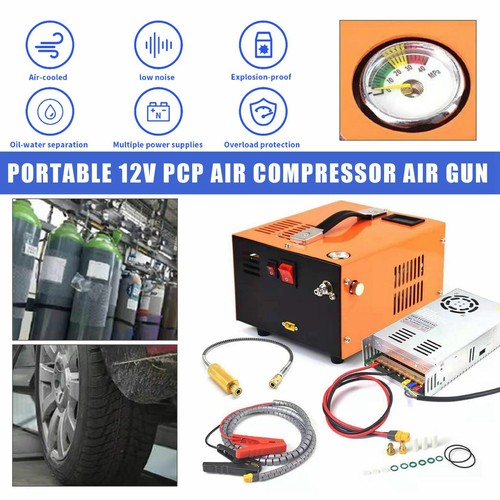 PCP Air Rifle Compressor Airgun Scuba Air Pump 12V /110V /220V High Pressure - Picture 7 of 12