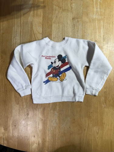 Vintage Mickey Mouse Florida Crewneck Sweatshirt Kids Size Medium (6-8)