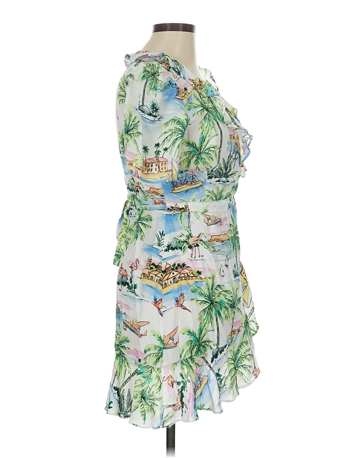 Zara Collection Women White Kimono M thumbnail 3