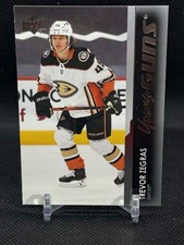 Trevor Zegras Young Guns #232 – 2021-22 Upper Deck Rookie Card RC - Ducks. rookie card picture