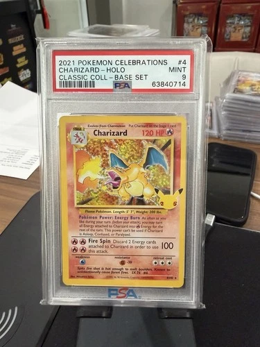 2021 Pokemon Celebrations Classic Collection Charizard 4/102 Holo PSA 9 Mint