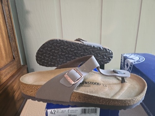 Birkenstock Zehenstegsandale Gizeh Größe 42 braun/mokka
