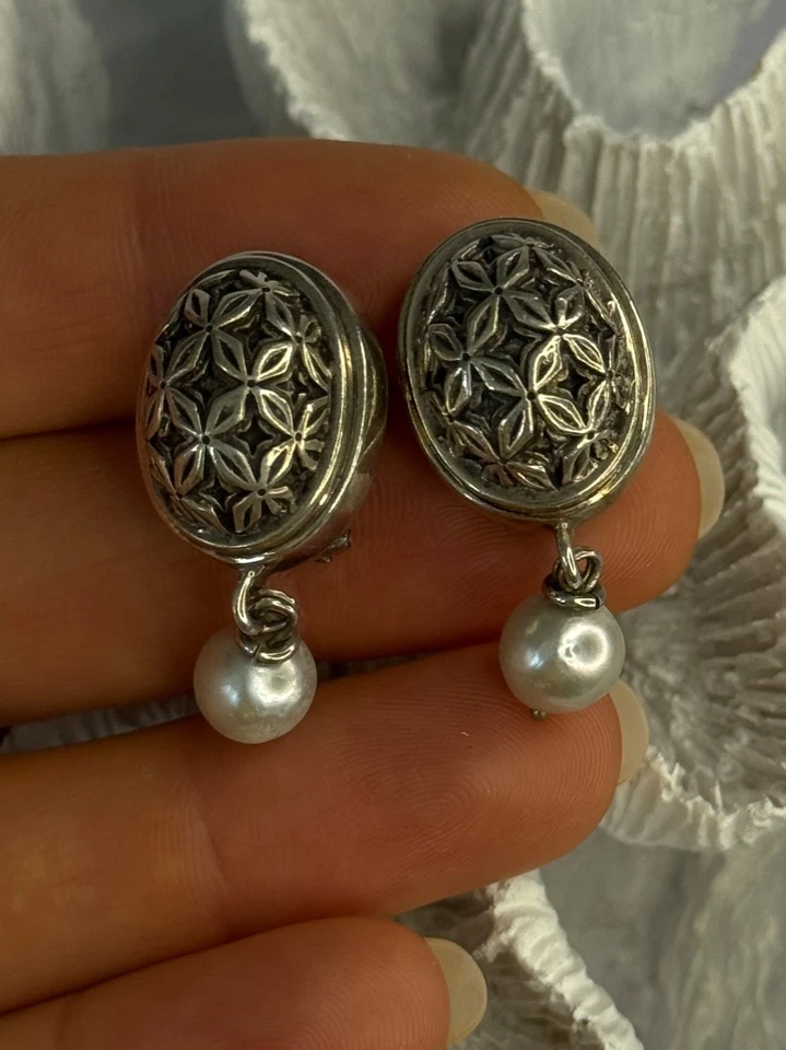 Brincos de prata esterlina 925 Michael Dawkins comprimento 1,30 polegadas - Imagem 2 de 4