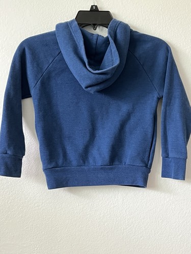Aviator Nation Blue Lightening Bolt Full Zip Hoodie Kids Size 6 Pockets USA - Picture 6 of 7