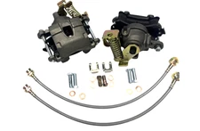 2x Rear Loaded Brake Caliper + Hoses for Buick Cadillac Eldorado Olds 1979-1985