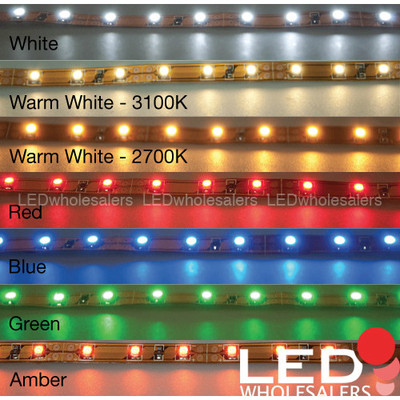 20'' 12V Flexible LED Light Strip 30xSMD3528 Self Adhesive Tape Many Colors Lot