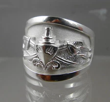 US NAVY Licensed ESW ENLISTED SURFACE WARFARE STERLING RING NEW! SIZE 12