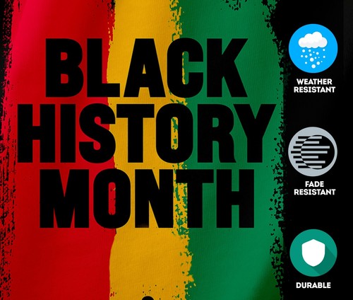 African History Month Garden Yard Flag Party Decoration Single-Sided 12"x18" - Picture 3 of 5