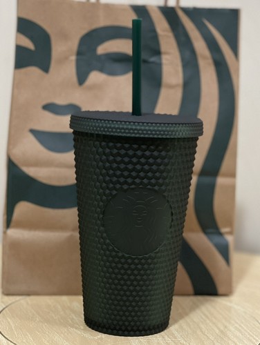 Starbucks Tumbler Matte Christmas 2022 2022 Starbucks Winter Matte Dark Green Studded Tumbler 16Oz New | Ebay