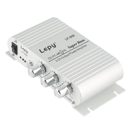 Super Bass 12V Car Auto CD MP3 Hi-Fi Stereo Audio Amplifier 2Ch Output Power FM - Picture 1 of 8