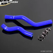 New Fit For 01-05 Honda Civic D17 1.7L Silicone Radiator Hose+Clamps Kit Blue