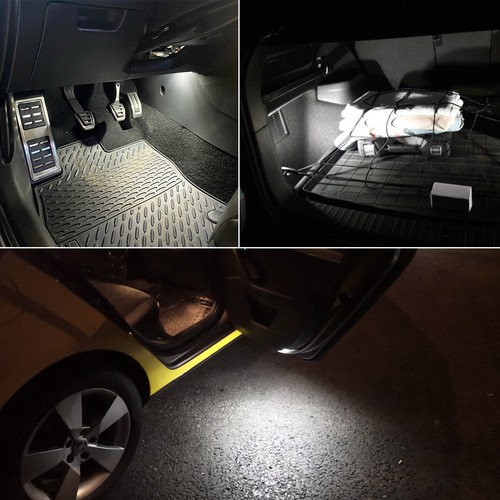 2 x for Audi A3 A4 S4 Q5 Q7 LED Courtesy Door Trunk Boot Footwell Luggage Light - Bild 6 von 8