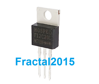 1pcs F12C20C F12C20 12C20C Fast recovery diode MOSPEC 1pcs F12C20C F12C20 12C20C Fast recovery diode MOSPEC