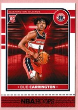 2024-25 Panini NBA Hoops Base Bub Carrington RC #244 Washington Wizards