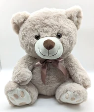 16" Cream Plush Teddy Bear