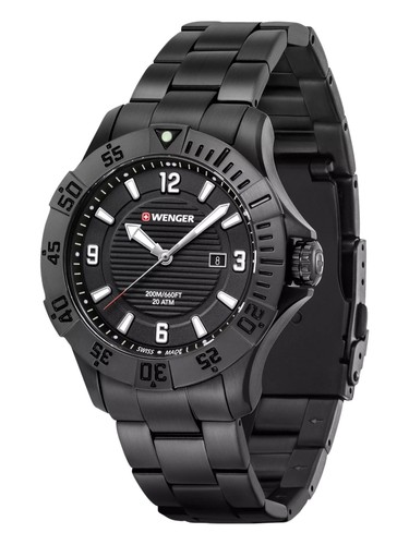 Wenger Swiss Army Herren 01.0641.135 Seaforce schwarzes Zifferblatt Uhr 43 mm unverbindliche Preisempfehlung des Herstellers $ 325 - Bild 2 von 5