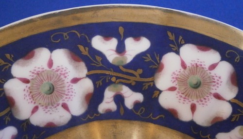 Antique 19thC KPM Berlin Porcelain Floral Saucer Porzellan Untertasse German - Picture 2 of 6