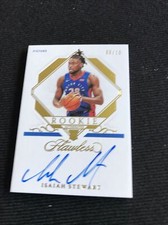 ISAIAH STEWART 2020-21 FLAWLESS ROOKIE AUTOGRAPH GOLD RC AUTO /10