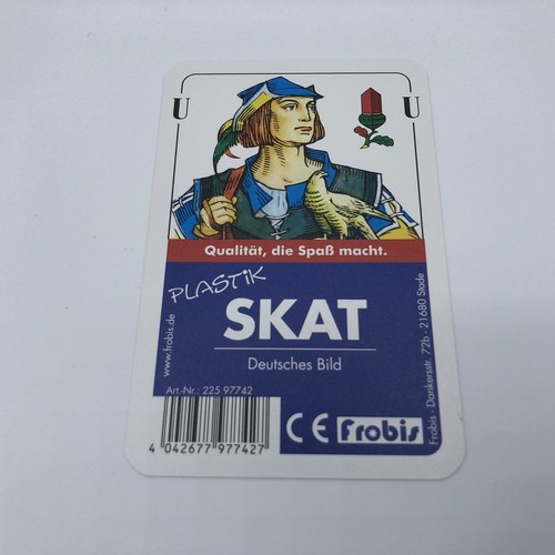 Skat 100% Plastik Deutsches Bild, Kornblume, Abwaschbar, Spielkarten von Frobis - Bild 6 von 9