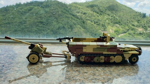 WWII German Sd.Kfz. 251 Half Track Pak 40 World War 2 WW2 MOC Germany Fahrzeug - Bild 9 von 12