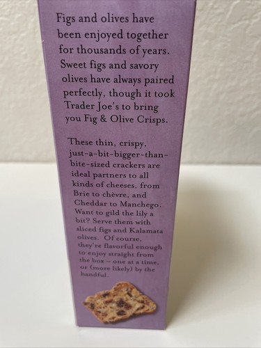 2er Pack Trader Joe's Fig & Olive Bohnenkraut Süße Cracker Chips je 5,3 Unzen - Bild 6 von 8