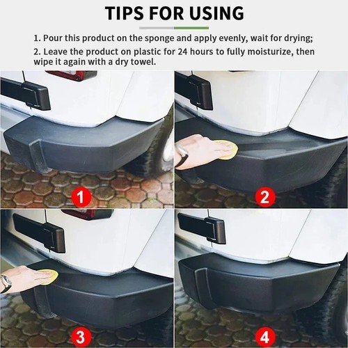 Car Trim Restorer Restore Faded Plastic to Deep Black Shine Long Lasting Coating - Picture 2 of 6