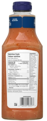 Aderezo italiano para ensaladas Kraft Zesty, 425 ml - Imagen 2 de 6