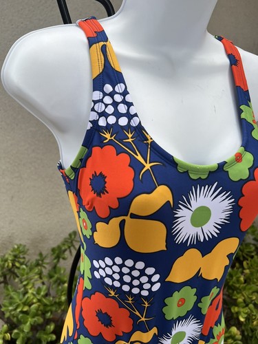Marimekko Target Swimsuit One Piece Bold Floral Small - Picture 3 of 12