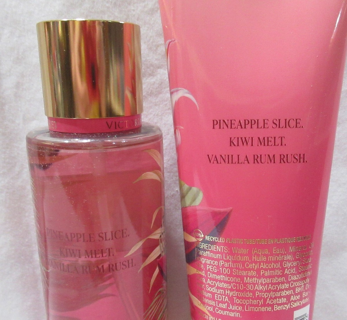 Victoria's Secret Fragrance Mist & Lotion Set Lot of 2