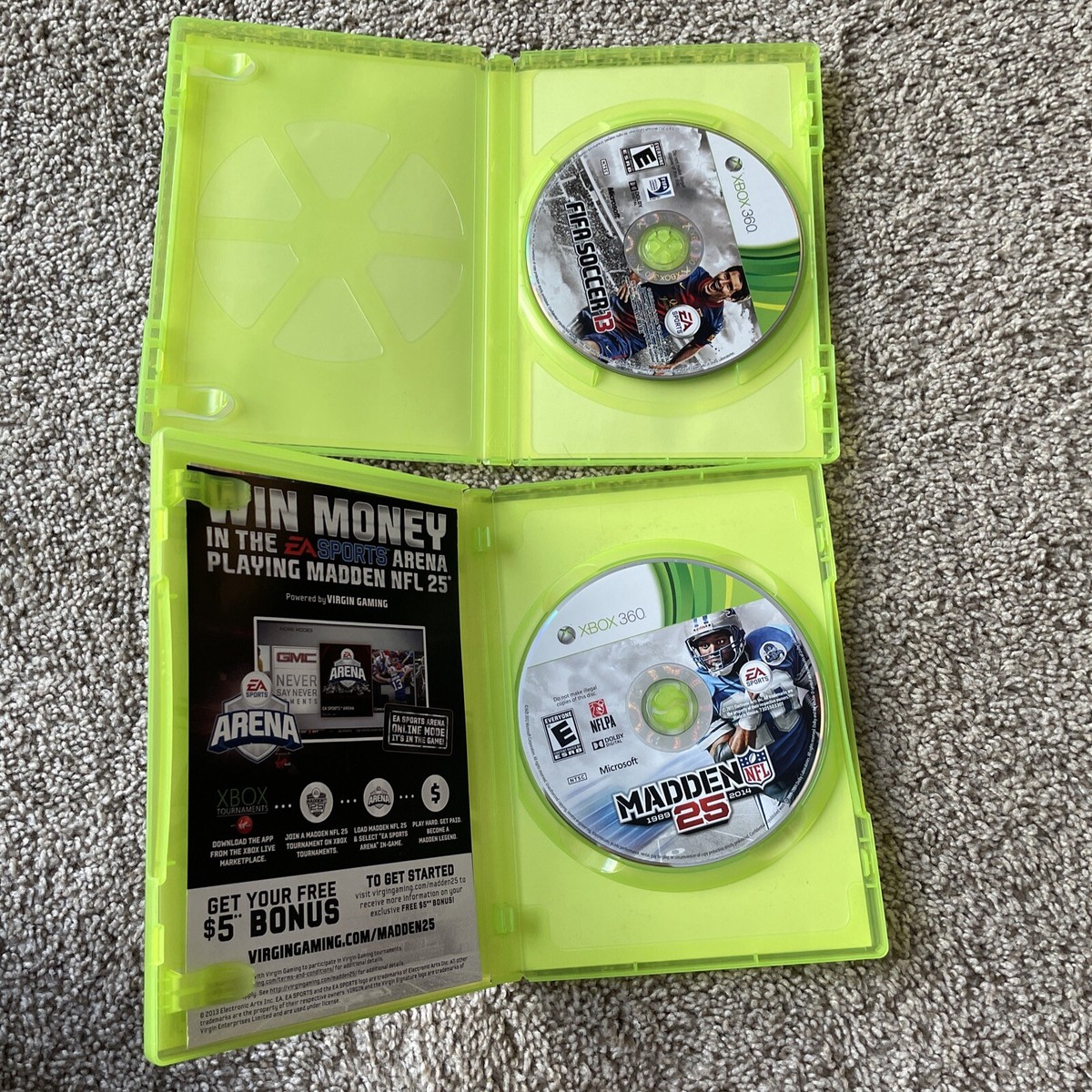 XBOW360 カセット Xbox 360 S Slim Bundle 1439 Console 250GB, Controller, Power