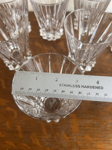 ROSENTHAL GERMANY CLEAR LEAD CRYSTAL PITCHER AND 6 DOUBLE OLD FASHIONED GLASSES - Picture 7 of 10