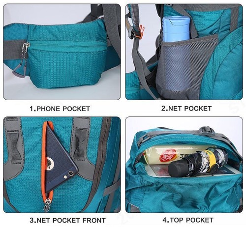 80L Camping Hiking Backpacks Big Outdoor Bag Backpack Nylon Superlight Bag - Picture 23 of 29