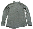 Justice Gray Long Sleeve 1/4 Zip Pullover Sweatshirt Youth Girls Size 10