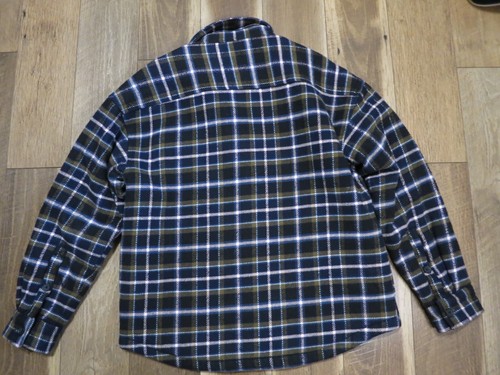 Giacca Camicia Edgar + Ash Uomo Nero/Multi Plaid Flanella Pesante Isolata Tg M - Foto 8 di 11