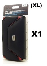  XL Horizontal Dual Color Nylon Leather Pouch Belt Loop Clip Carrying Case