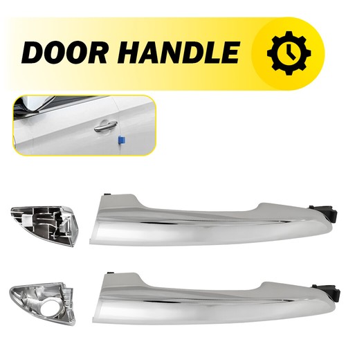 Fit Fit Hyundai Sonata Exterior Outer Door Handle Front Rear L+R Side Chrome US - Picture 20 of 39