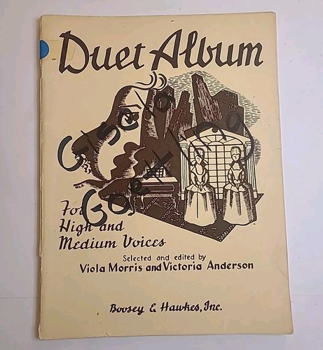 Duet Album Boosey & Hawkes For High And Medium Voices, Music Book Used - Picture 1 of 7