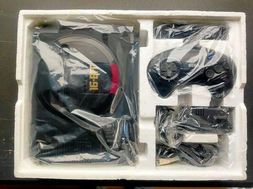 Consola Sega Mega Drive + Juego Completo de Mando y Mando Probado con Caja - Imagen 1 de 7