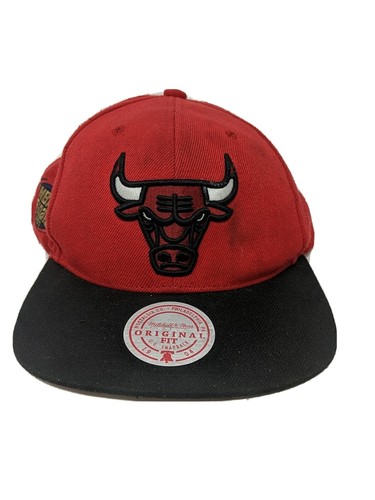 Chicago Bulls Mitchell & Ness NBA Finals 1997 Red And Black Snapback Vintage Hat - Picture 1 of 10