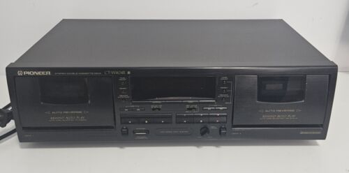 Pioneer Stereo Double Cassette Deck CT-W404R Auto Reverse *UNTESTED/LIGHTS ON*
