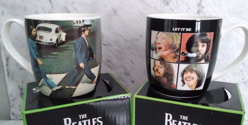 THE BEATLES X 2 COFFEE MUGS (NEW) & BONUS TIN SIGN - Picture 5 of 10