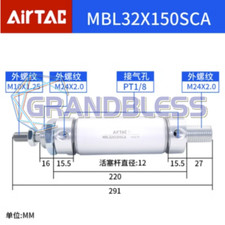 1PCS NEW Fit for AirTac Mini cylinder MBL32X150SCA