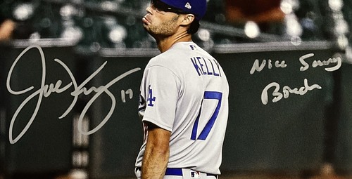 JOE KELLY SIGNED 11X14 POUTY FACE VS CARLOS CORREA PHOTO NICE SWING BITCH" S PSA - Picture 2 of 4