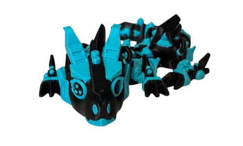 Dragón Colmillo Cibernético Bebé Articulado 9" - Impreso en 3D - Elige Color - Imagen 2 de 9